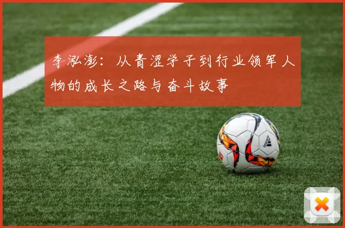 李泓澎：从青涩学子到行业领军人物的成长之路与奋斗故事